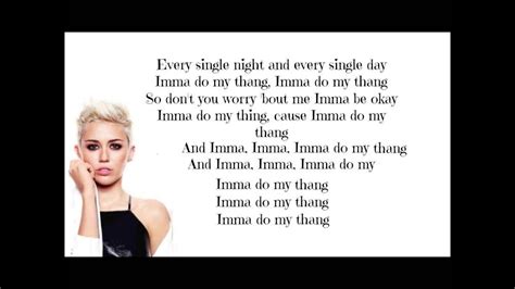 do my thang lyrics prada|Meaning of Do My Thang by Miley Cyrus — The Socratic Method.